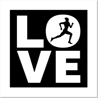 Love Running - I love To Run | Runners & Joggers Gift Posters and Art